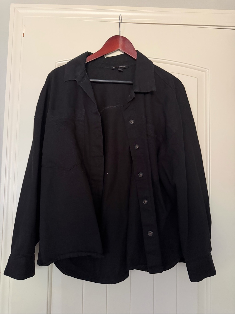 Black Button down Banana Republic
